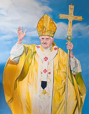Pope Benedict XVI | 280x220cm | 2013 | oil on canvas