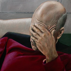 Captain Picard | 90x90cm | 2016 | oil & egg-tempera on linen