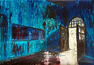 Blauer Raum | 90x130cm | 2009 | acrylic on canvas