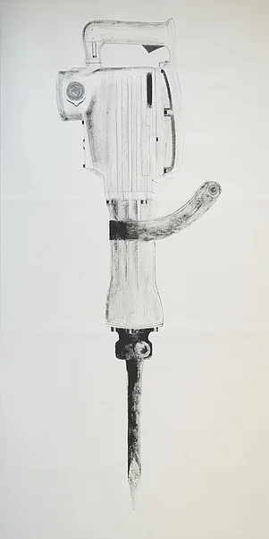 Jackhammer | 140x70cm | 2018 | ink on unsized paper