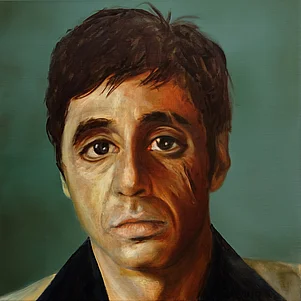 Tony Montana | 50x50cm | 2017 | oil & egg-tempera on linen