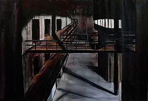 Half Life Gefängnis | 130x190cm | 2008 | acrylic on canvas