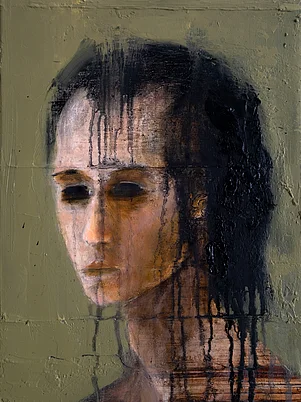 Portrait from inside 5 - Witch | 40x30cm | 2020 | oil & egg-tempera on canvas